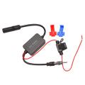 For Universal 12v Auto Radio Fm Antenna Signal Amp Amplifier Booster