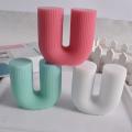 U-shaped Scented Candle Mold, Diy Candle Making Mold Resin Mold