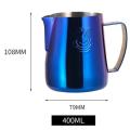 400ml Stainless Steel Milk Frothing Cup Coffee Pitcher Cream Maker A
