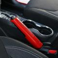 Car Handbrake Handle Decoration Cover Trim Stickers, Abs Red