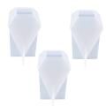 3pcs Ring Cone Resin Mold Pyramid Silicone Candle Molds for Resin