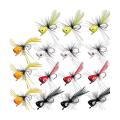 15pcs Fly Fishing Poppers,topwater Fishing Lures Bass Popper Flies