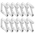 12 Pcs Tablecloth Clip Adjustable Stainless Steel Clip 8x7cm