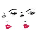 Wall Sticker Beauty Red Lips Figure Vinyl Home Decoration Decal