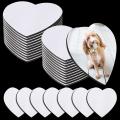 30 Pcs Coasters Blank Cup Mat for Sublimation Transfer Diy Heart