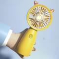 Usb Mini Handheld Fan Office Mute Charging Handheld Fan Yellow