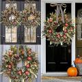 Fall Wreath Thanksgiving Front Door Front Porch Hanging Wreath