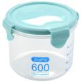Kitchen Food Container Seal Pot Storage Tank Plastic 600ml Blue