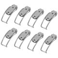 8x 304 Stainless Steel Box Cabinet Spring Lock Hasp Box Tower Buckle