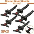 5pcs New Bonnet Hood Release Handle Rod Pull Catch Clip For-bora Mk4