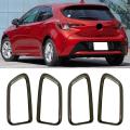 Car Abs Interior Door Handle Bowl Covers for Toyota Corolla Black