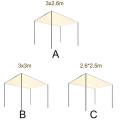 Canopy Top Cover 2.6x2.5meter Tent Roof Wind Shade for Backyard