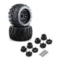 2pcs Bigfoot Monster Truck Rubber Tire Tyre 14mm & 17mm Wheel Hex,l2