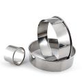12pcs Stainless Steel Round Cake Mold Baking Mousse Ring Tools