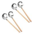 2 Pcs Sakura Slotted Soup Ladle Set 304 Stainless Steel Ladle Spoon