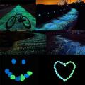 400pcs Decorative Stones Glow In The Dark Rocks, Decorations,green