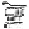 60 Pieces Mini Wire Brush Stainless Steel Brush Black, 6.7 Inch