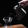 Drip Kettle 850ml Handle Pour Over Coffee Pot with Lid Thermometer