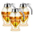 Honey Dispenser, No Drip Syrup Container 3 Pack