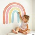 Big Rainbow Watercolour Home Decor Wall Sticker Self-adhesive, C