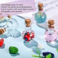 Transparent Small Wish Bottle with Horn Nail String Cork Mini Decor