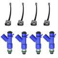 4pc 410cc Rdx Fuel Injector with Plugs for Honda Acura 07-12