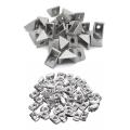 50pcs M4-20 T-nut Thread T Slot Hammer Head Drop In Nut 50pcs Silver