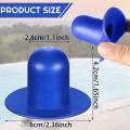 8 Pcs Ground Swimming Pool Pump Hole Stopper Pool Accessories,blue
