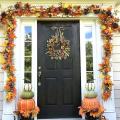 Fall Wreath Thanksgiving Front Door Front Porch Hanging Wreath