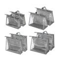 8 Pcs Handbag Dust Bags for Closet Small to Extra Large Zipper Bags