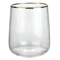 Light Gold Border Transparent Household Living Room Water Cup B