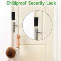 Door Reinforcement Lock, Home Security Door Lock Stop for Toddler