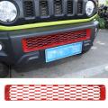 Car Front Bumper Grill Insert Cover Trim for Jimny 2019-2022, Abs Red