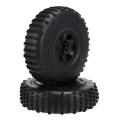 4pcs 142mm Plastic 2.2 Beadlock Wheel Rim Tire Set ,2