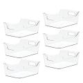 Plastic Storage Bins for Kitchen,pantry Organization and Storage,6pcs