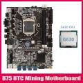 B75 Btc Mining Motherboard+g630 Cpu Usb Btc Miner Motherboard