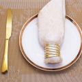 Napkin Rings Set Of 6, Hollow Napkin Ring Holder for Table Decoration