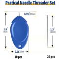 Needle Threader for Hand Sewing and Sewing Machine with Needles