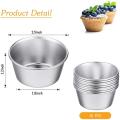12 Pieces Individual Pudding Molds Non-stick Cake Cookie Pudding Mold