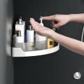 Corner Bathroom Shelf Shampoo Storage Rack Wall-mounted Home Decor