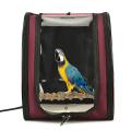 Portable Bird Carrier Cage Bag Breathable Parrot Out Backpack,black