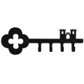 Decorative Wall Iron Key Holder, 4 Key Hooks for Car Or House Keys