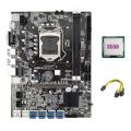 B75 Mining Motherboard+g550 Cpu+6pin to Dual 8pin Cable Motherboard
