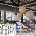 60 Pack Hooks for Hanging Plants String Lights, Screw In Ceiling