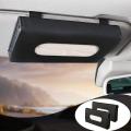 2pcs Car Tissue Holder Visor Case Leather Backseat Door Tissue Holder