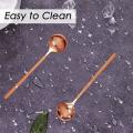 8pcs Rose Gold Plated Stainless Steel Espresso Spoons, Mini Teaspoons