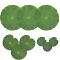 Pack Of 9 Artificial Floating Foam Lotus Leaves Water Lily Pads Green