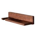 For Dyson Solid Wood Walnut Bathroom Rack Wall Mounted Shelf (large)