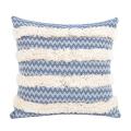 Boho Decorative Tufted Throw Pillow Covers Cotton Woven 18x18 Inch