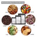 300 Pack 3 Sizes Resealable Mylar Bags Food Storage Smell Proof Bags